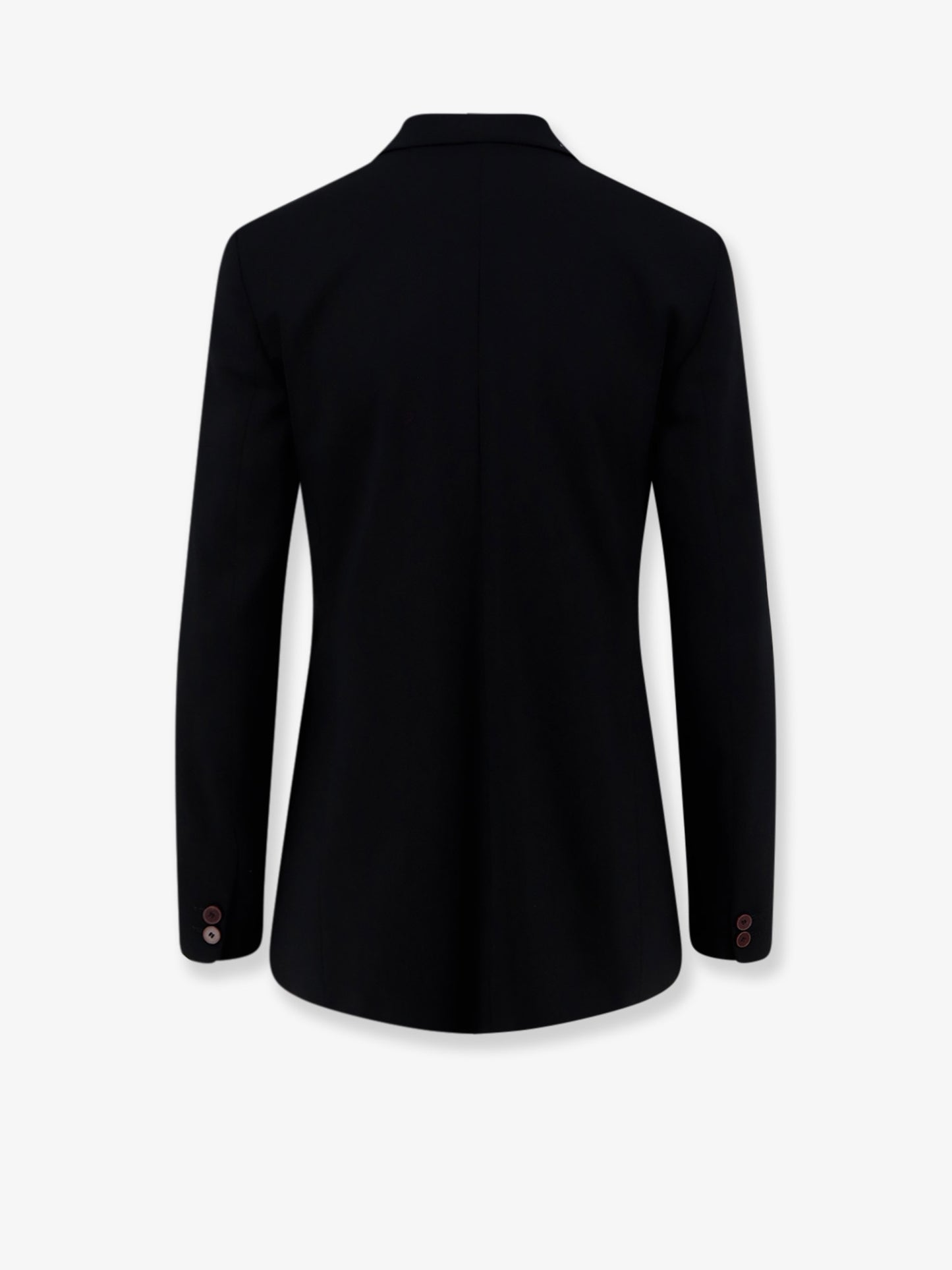 Single-breasted stretch virgin wool blazer