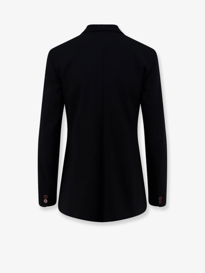 Single-breasted stretch virgin wool blazer thumbnail