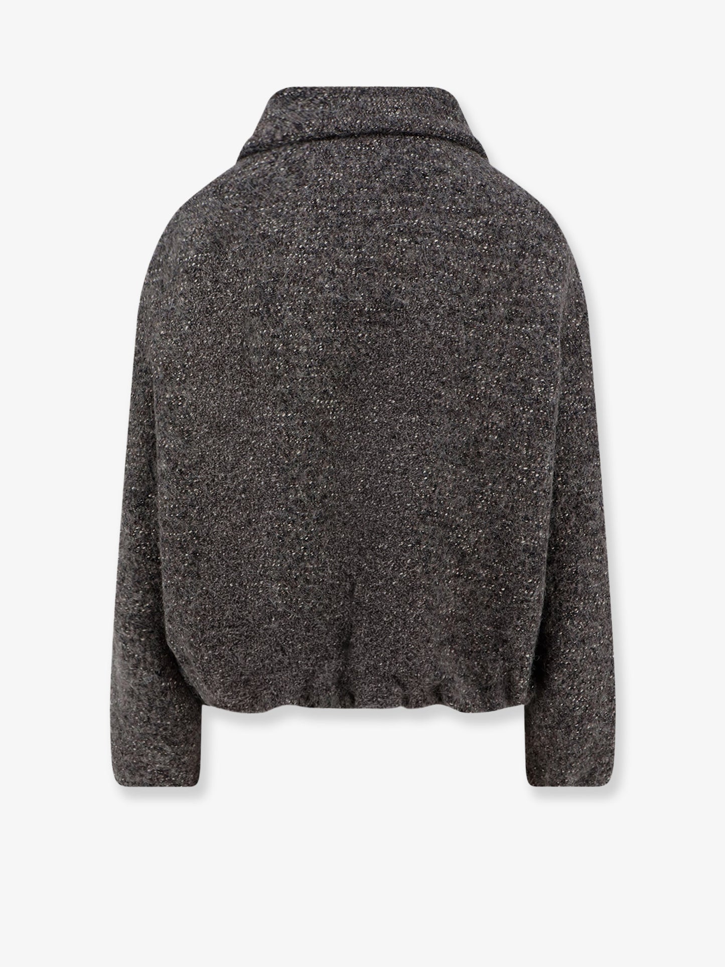 Giubbino in lana vergine, cotone e alpaca