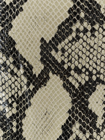 Python-print leather midi skirt thumbnail