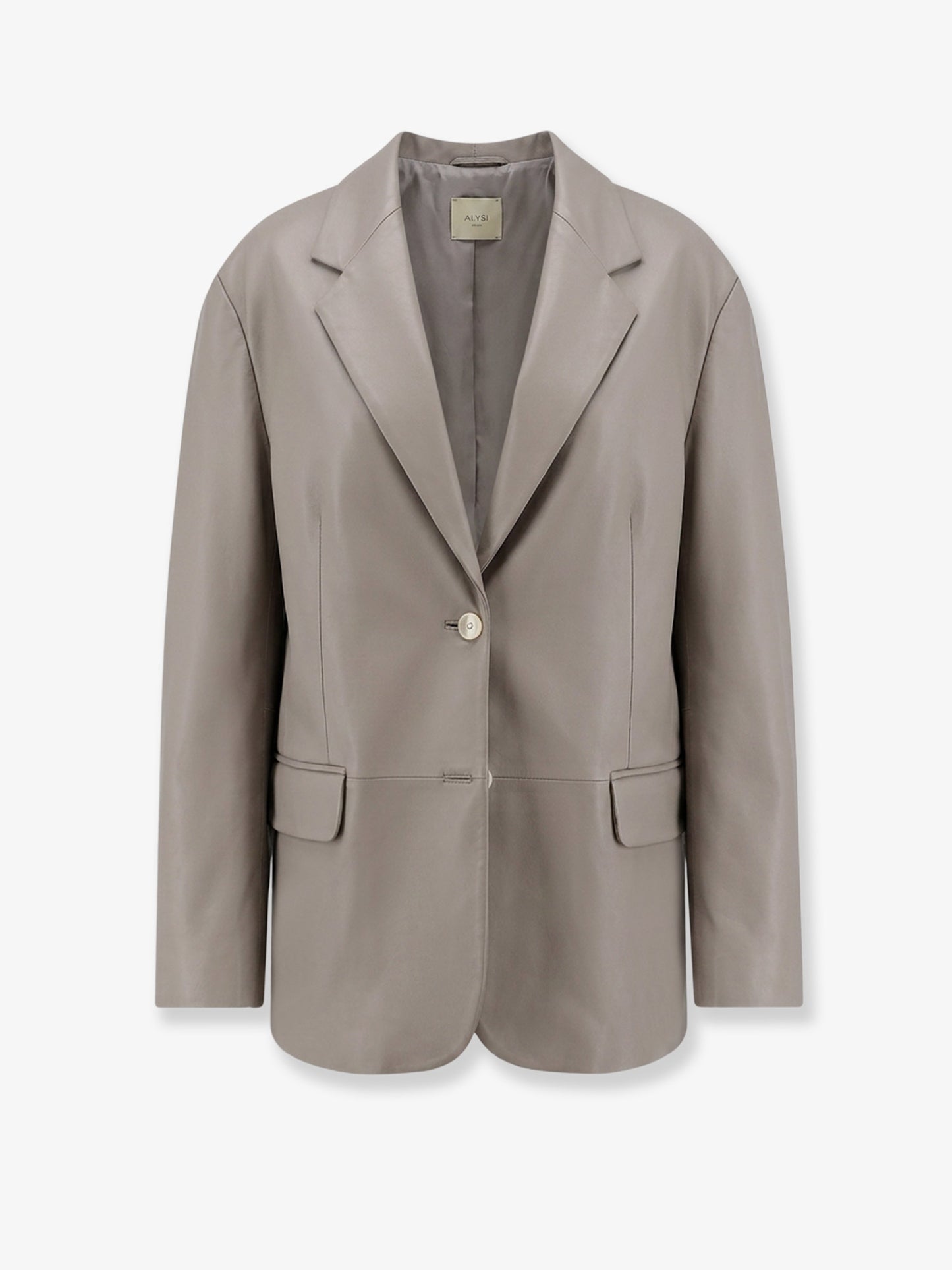 Leather blazer