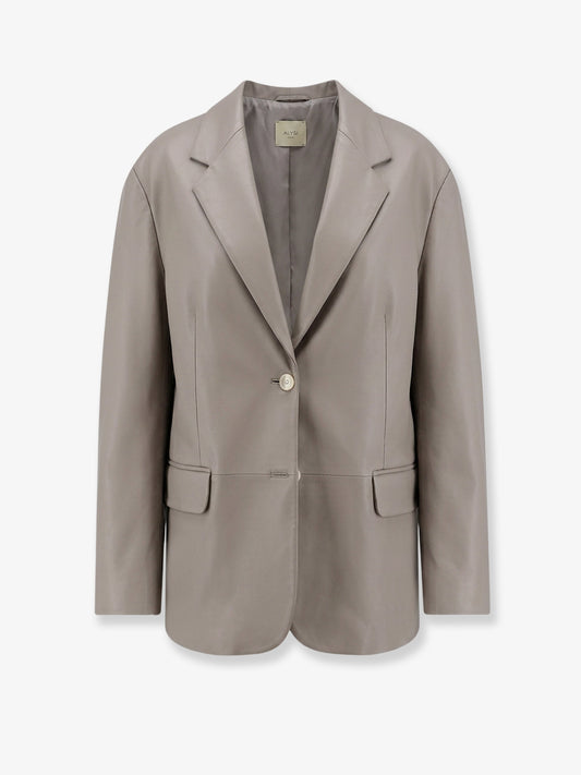 Leather blazer