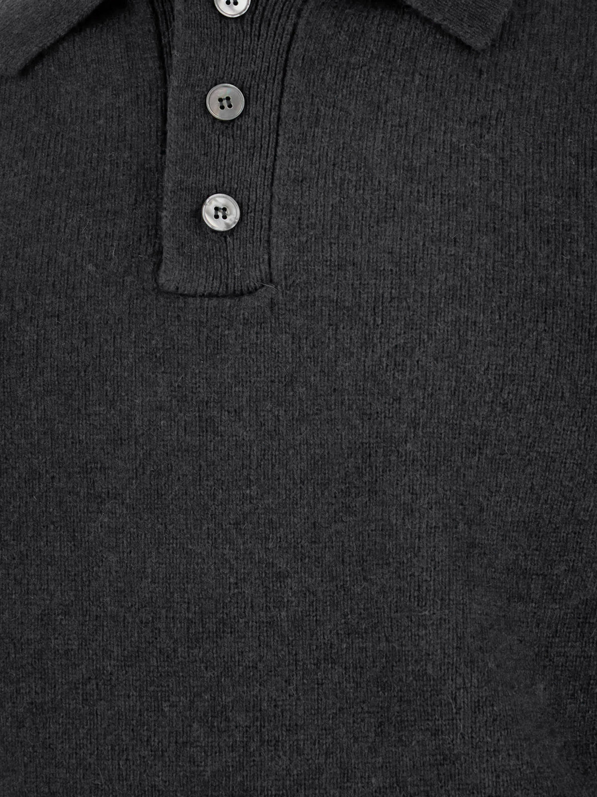 Maglia Polo in lana e cashmere
