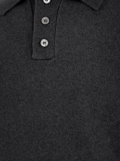 Maglia Polo in lana e cashmere thumbnail