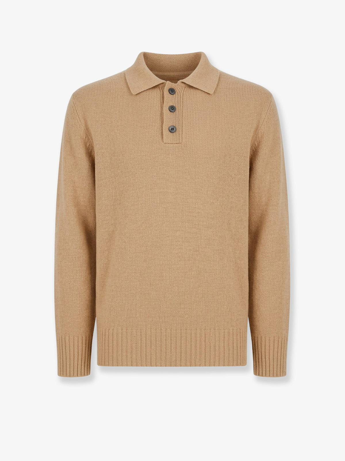 Maglia Polo in lana e cashmere
