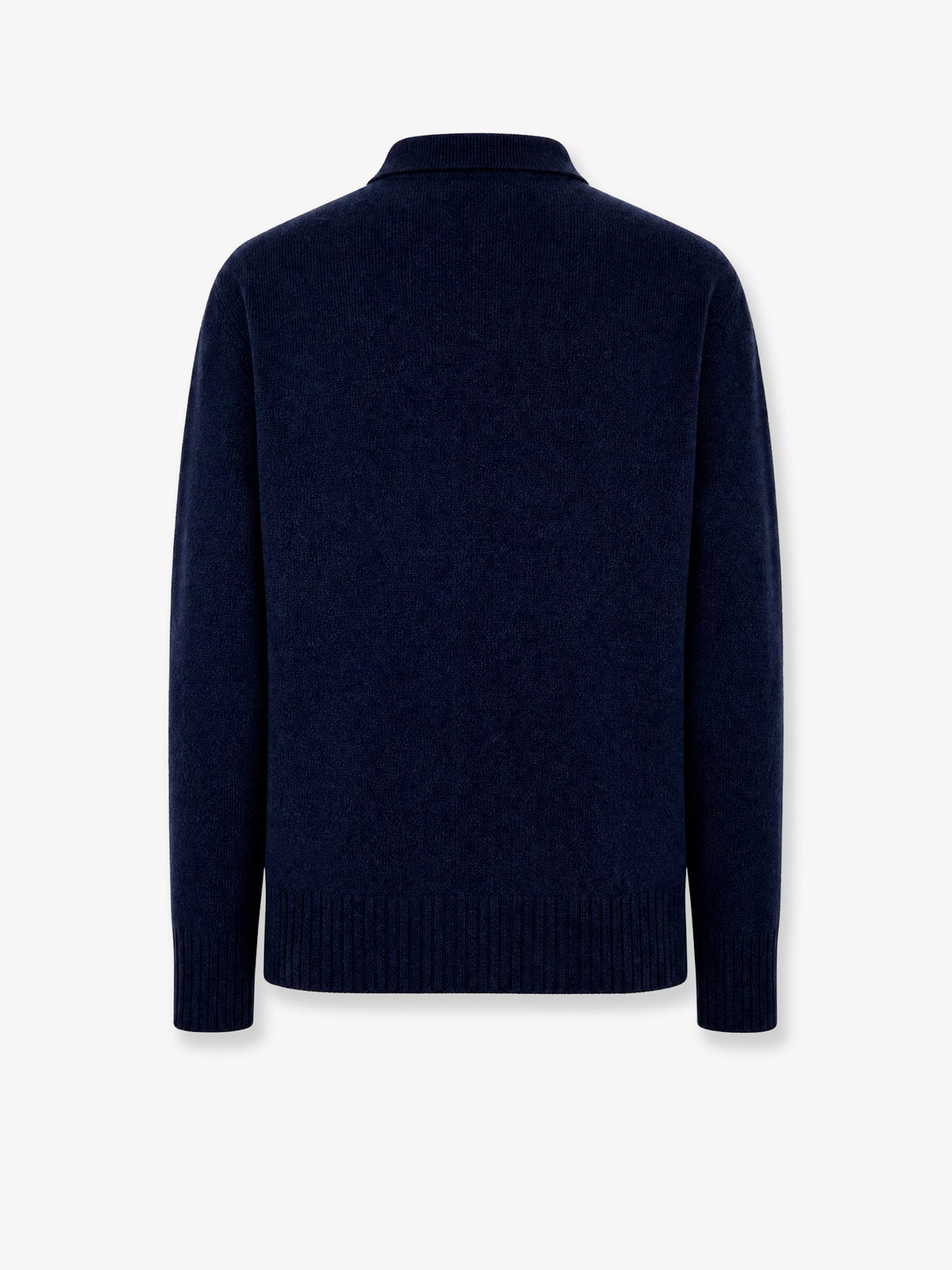 Wool and cashmere polo shirt sweater