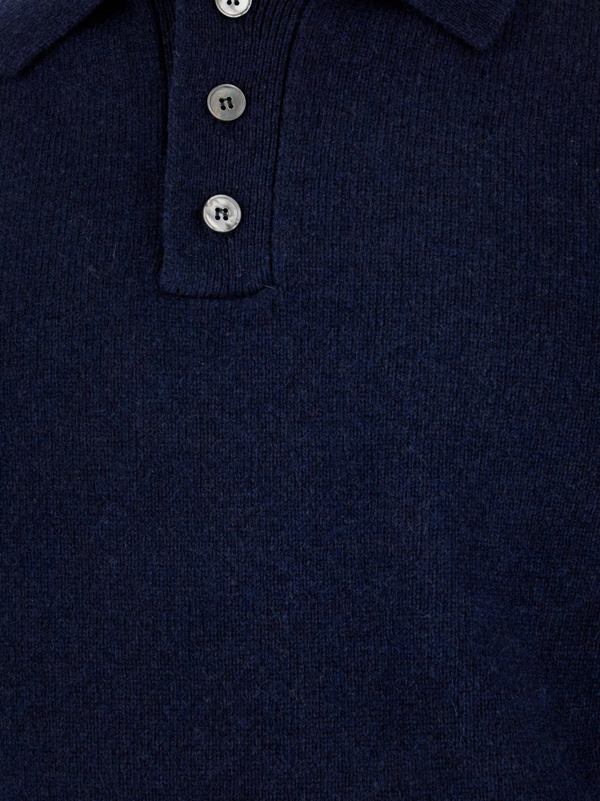 Wool and cashmere polo shirt sweater
