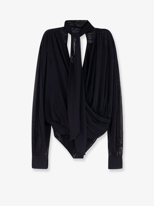 Keila Sheer Stretch tulle bodysuit