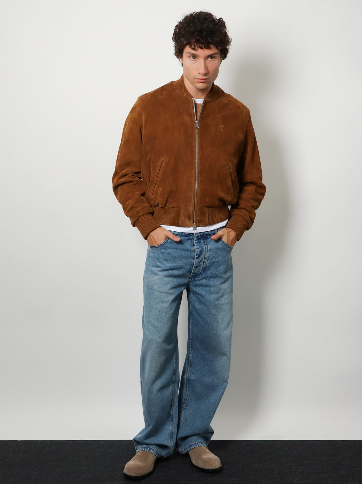 Suede goatskin jacket