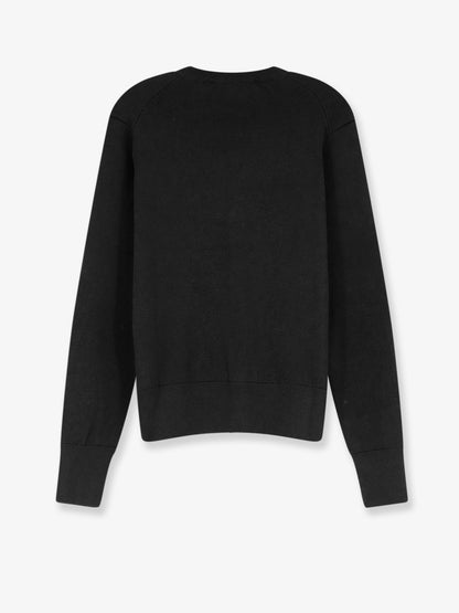 Wool cardigan with Logo embroidery thumbnail
