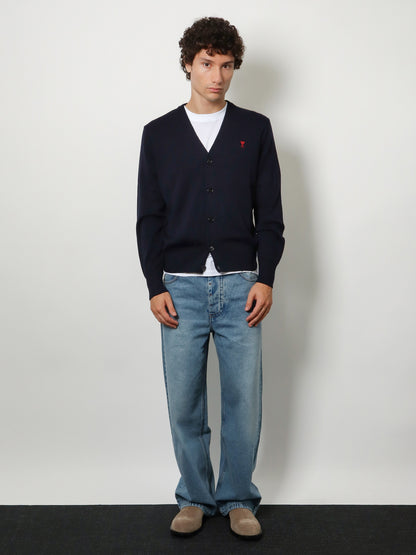 Wool cardigan with iconic embroidery thumbnail