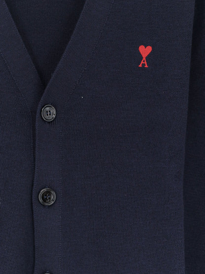 Wool cardigan with iconic embroidery thumbnail
