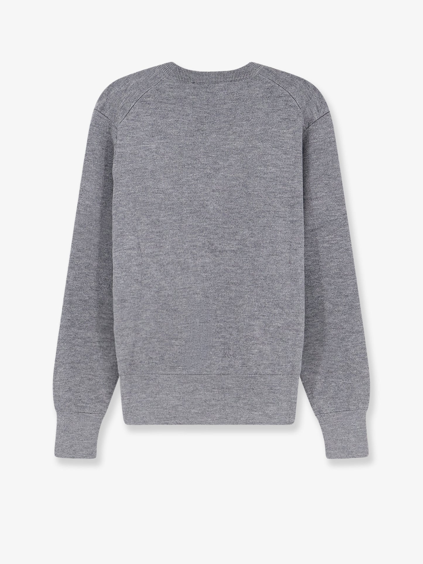 Wool cardigan with iconic embroidery