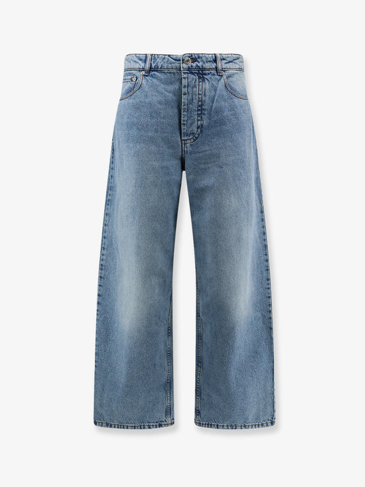 Blue denim jeans