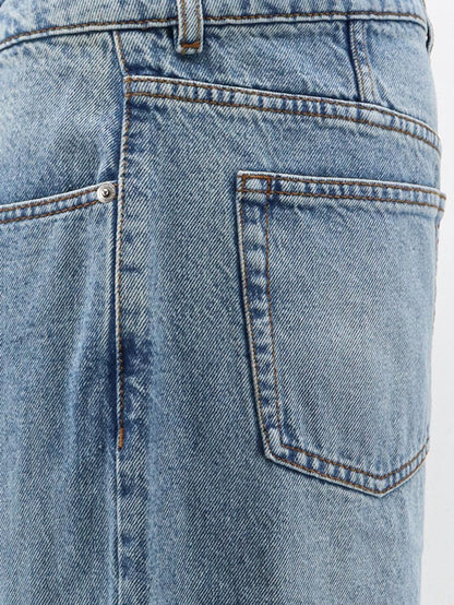 Blue denim jeans thumbnail