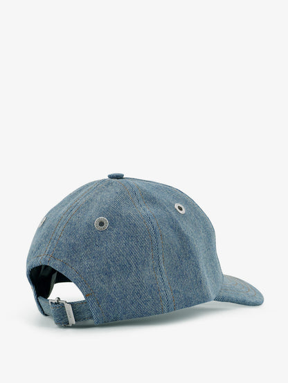 Cappello in blue denim con logo ricamato thumbnail