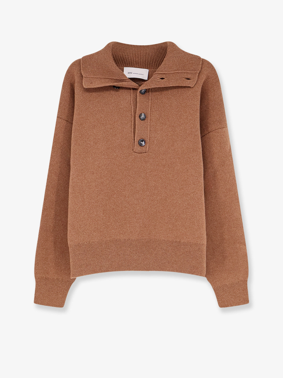 Wool knit cardigan