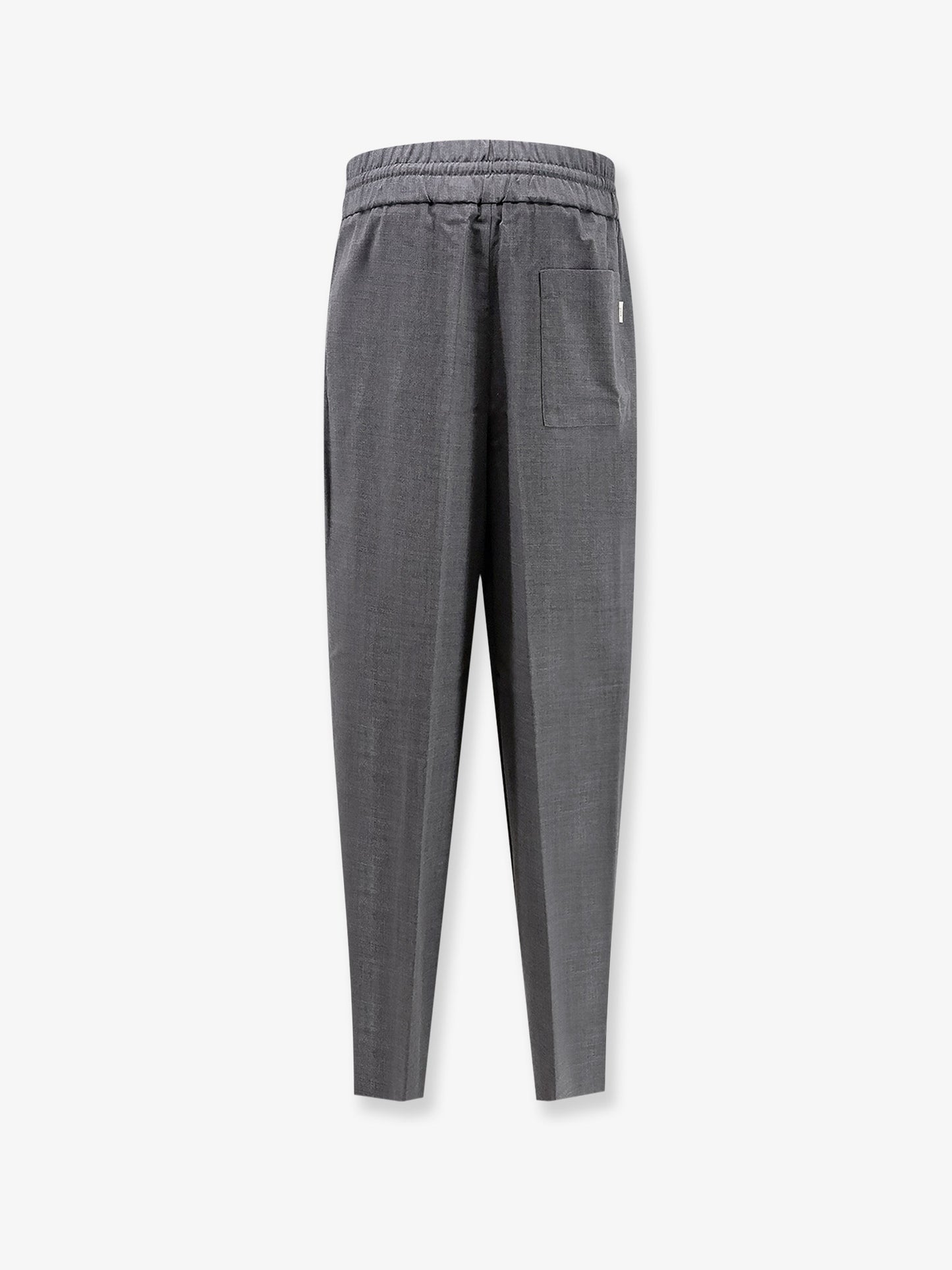 Virgin wool trousers with elastic