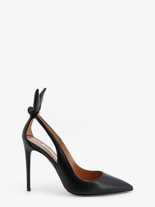 Bow Tie Leather Pumps
