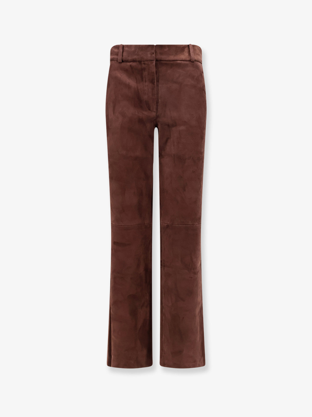 Stretch suede trousers