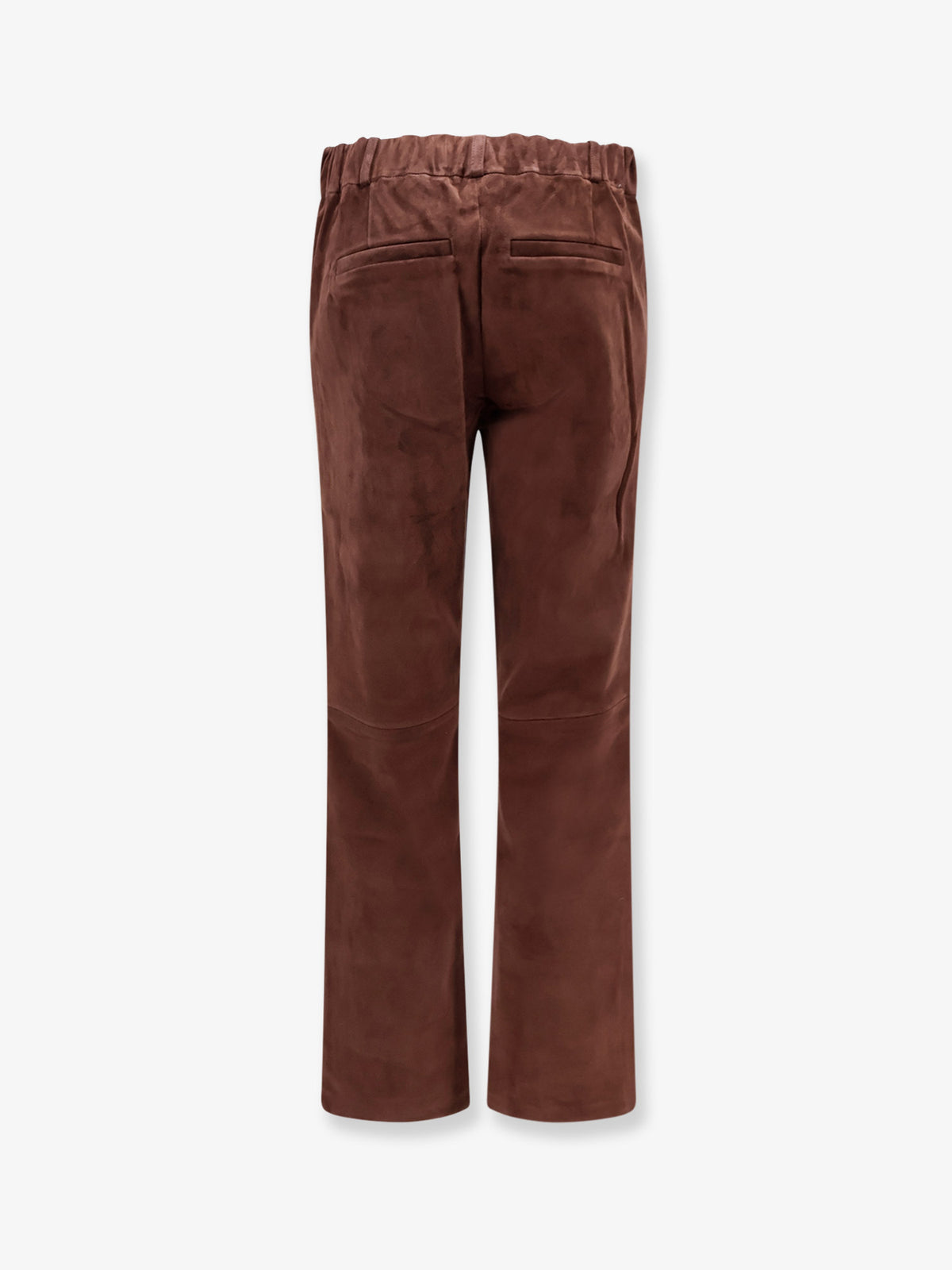 Stretch suede trousers