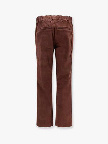 Stretch suede trousers thumbnail