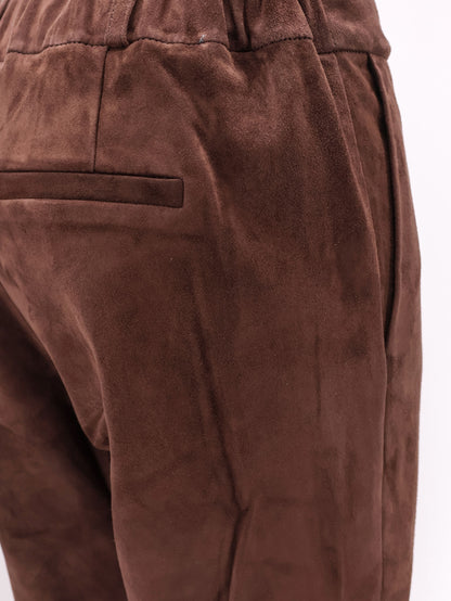 Stretch suede trousers thumbnail