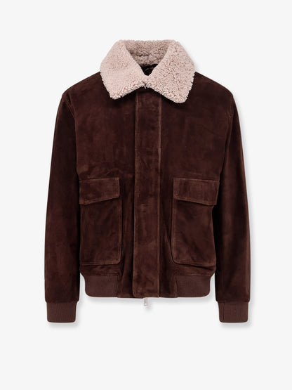 Suede Jacket with fur collar thumbnail