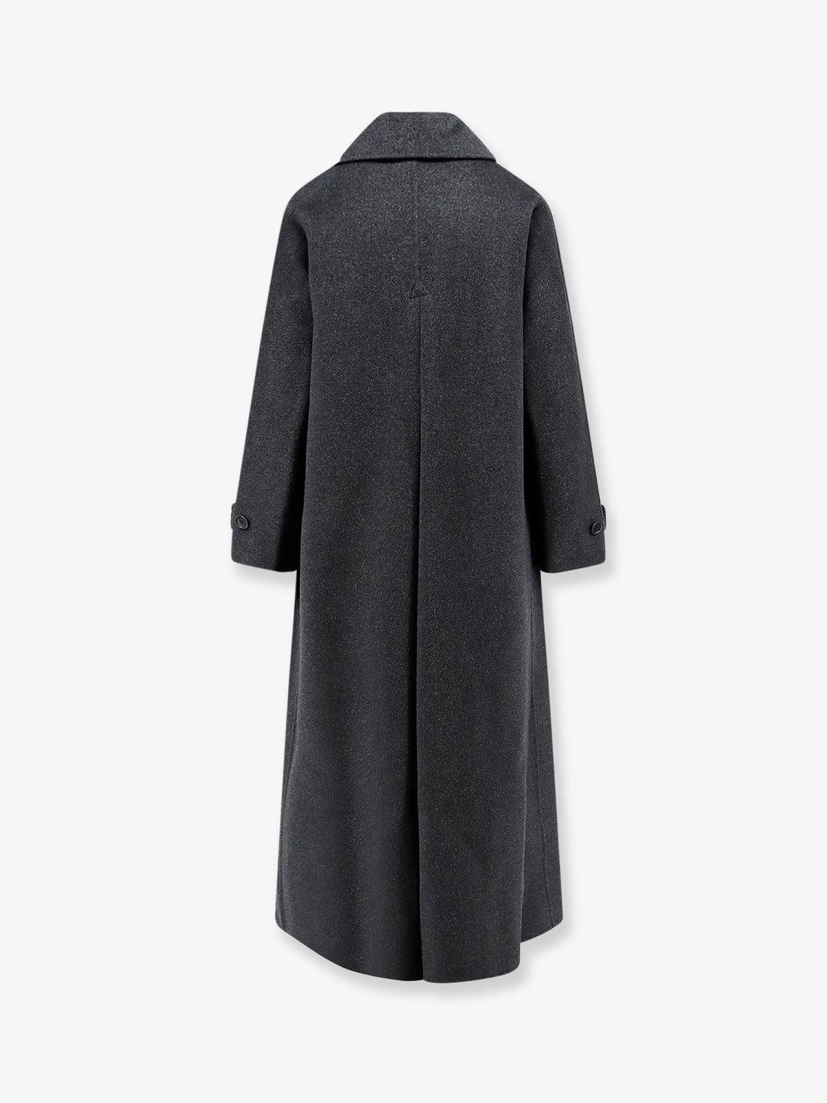 Double-breasted wool coat