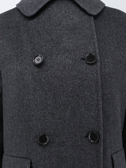 Double-breasted wool coat thumbnail
