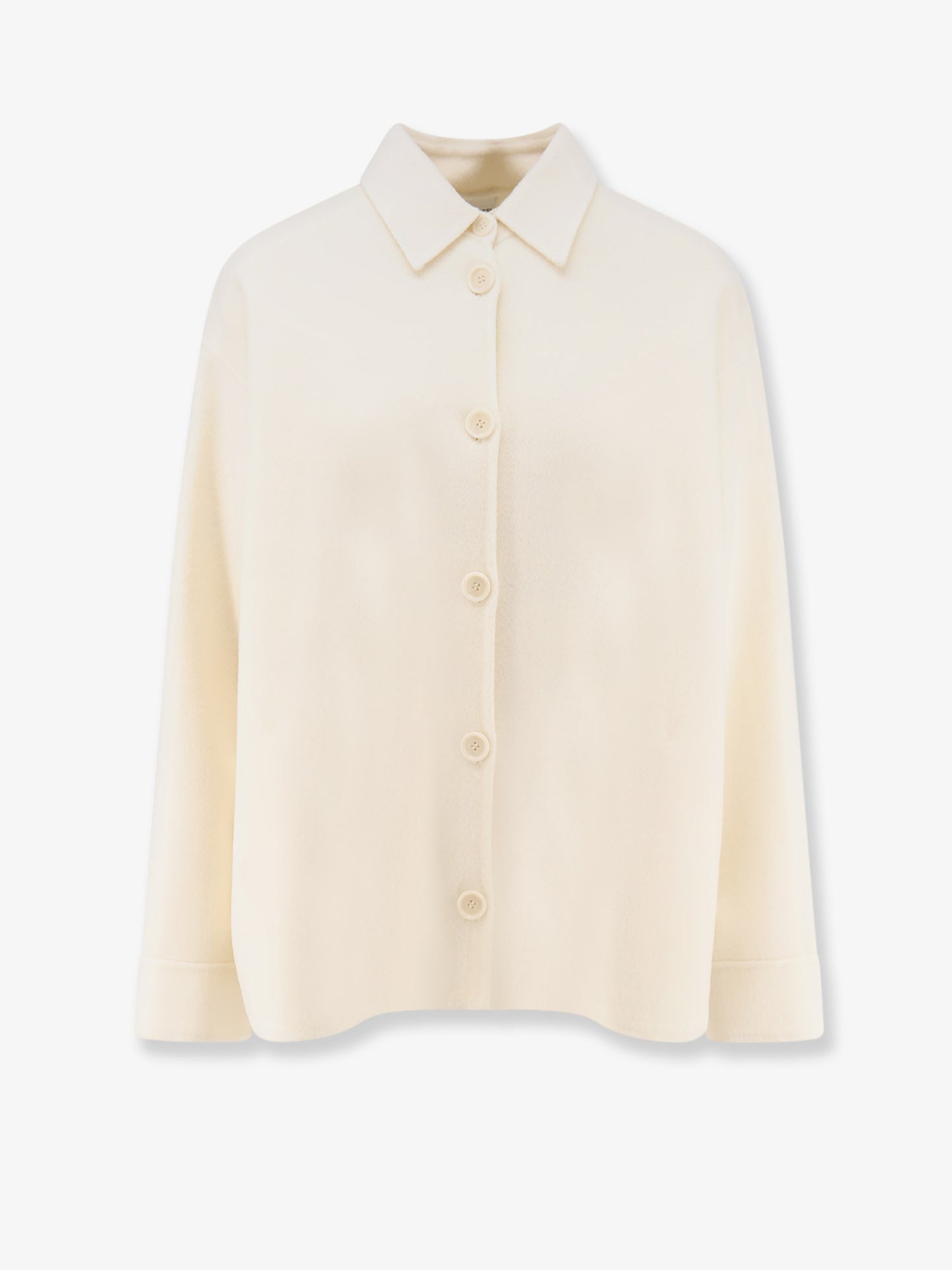 Wool jacket with buttons