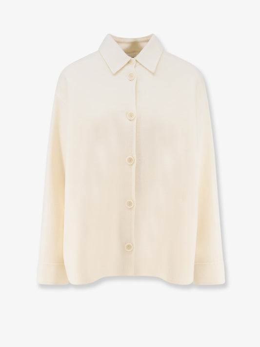 Wool jacket with buttons