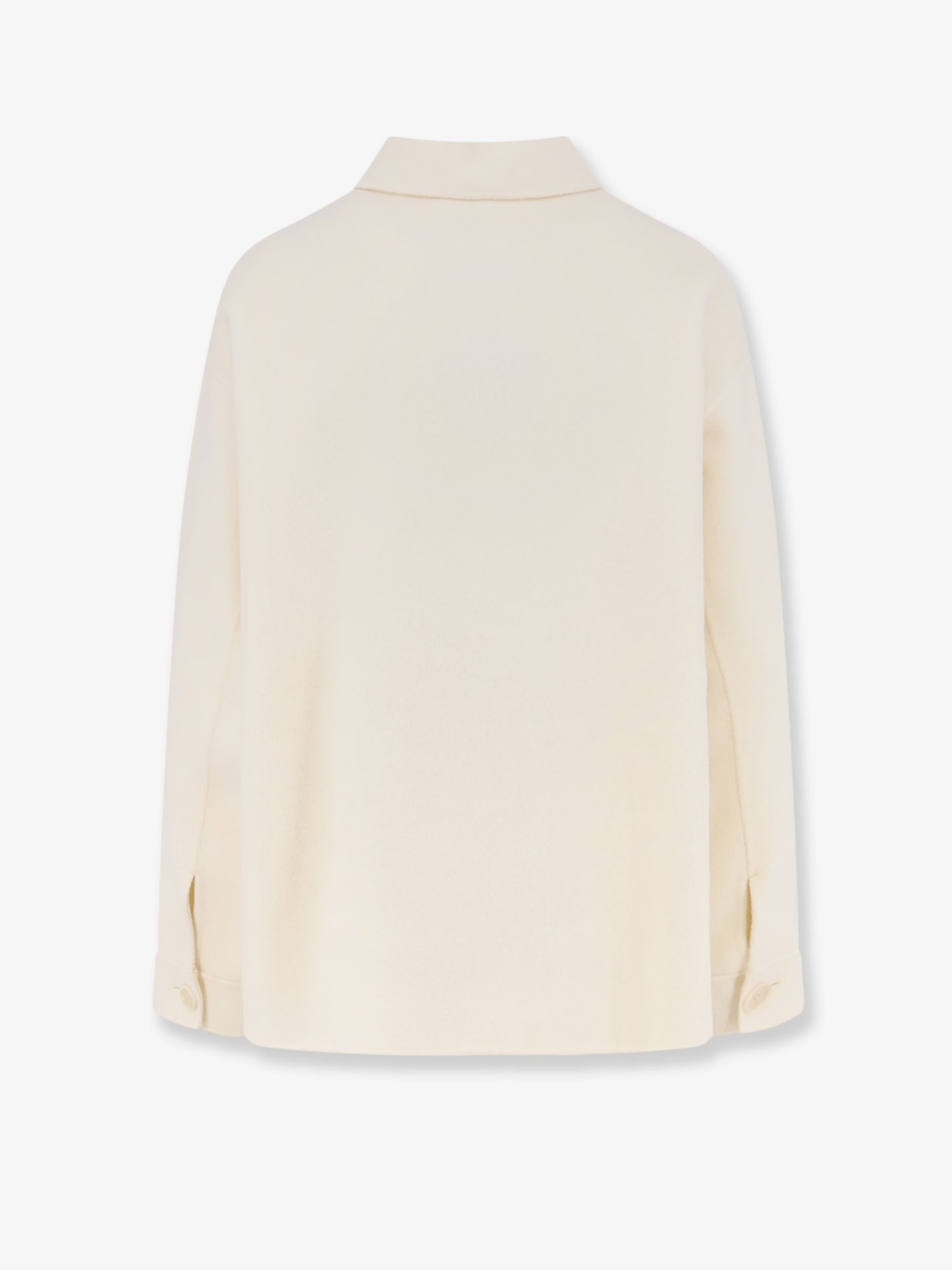 Wool jacket with buttons