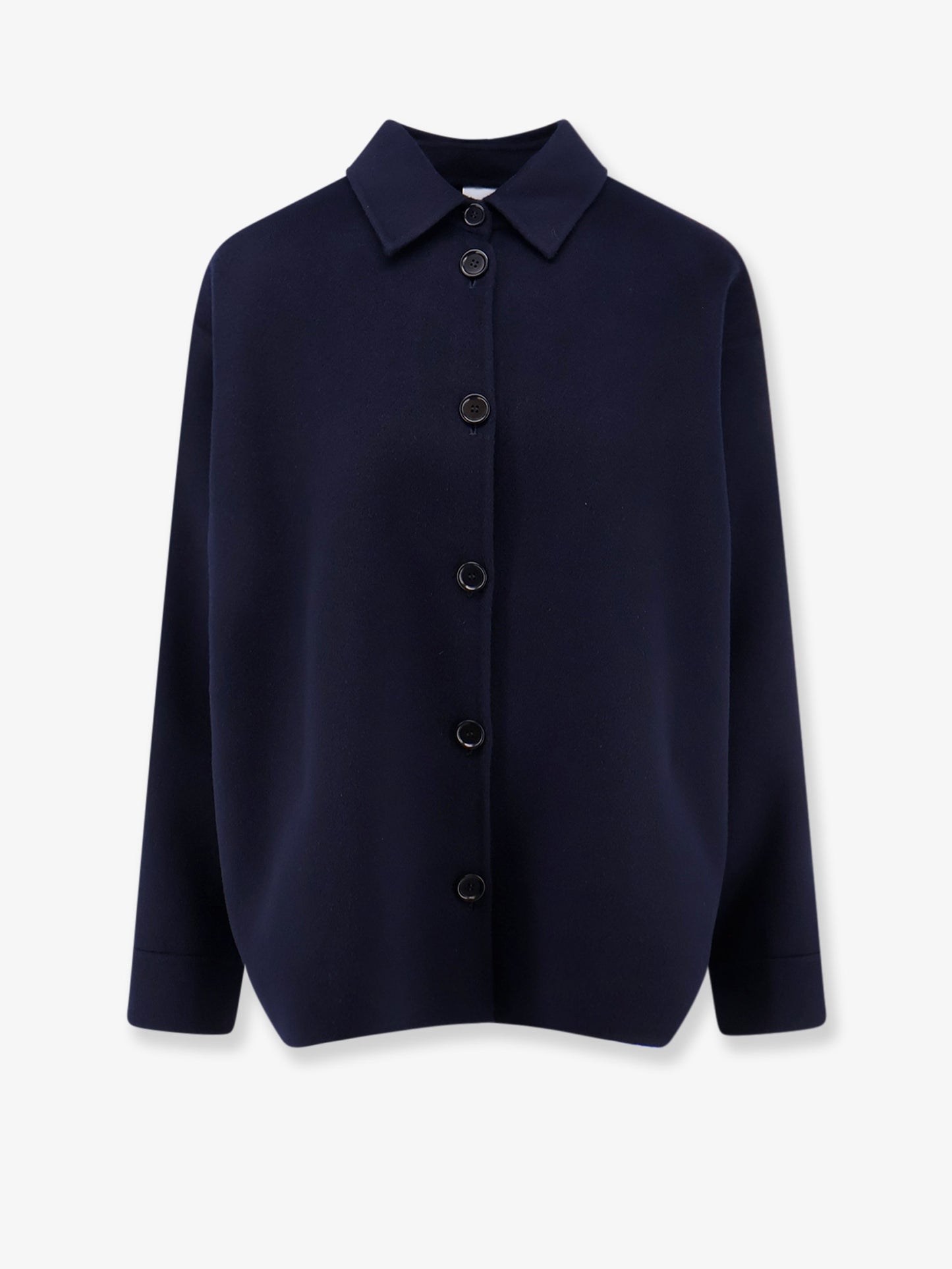 Wool jacket with buttons