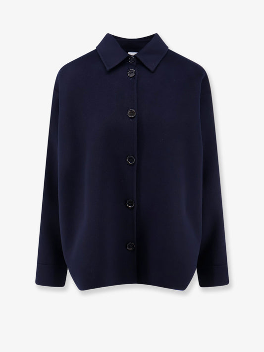 Wool jacket with buttons