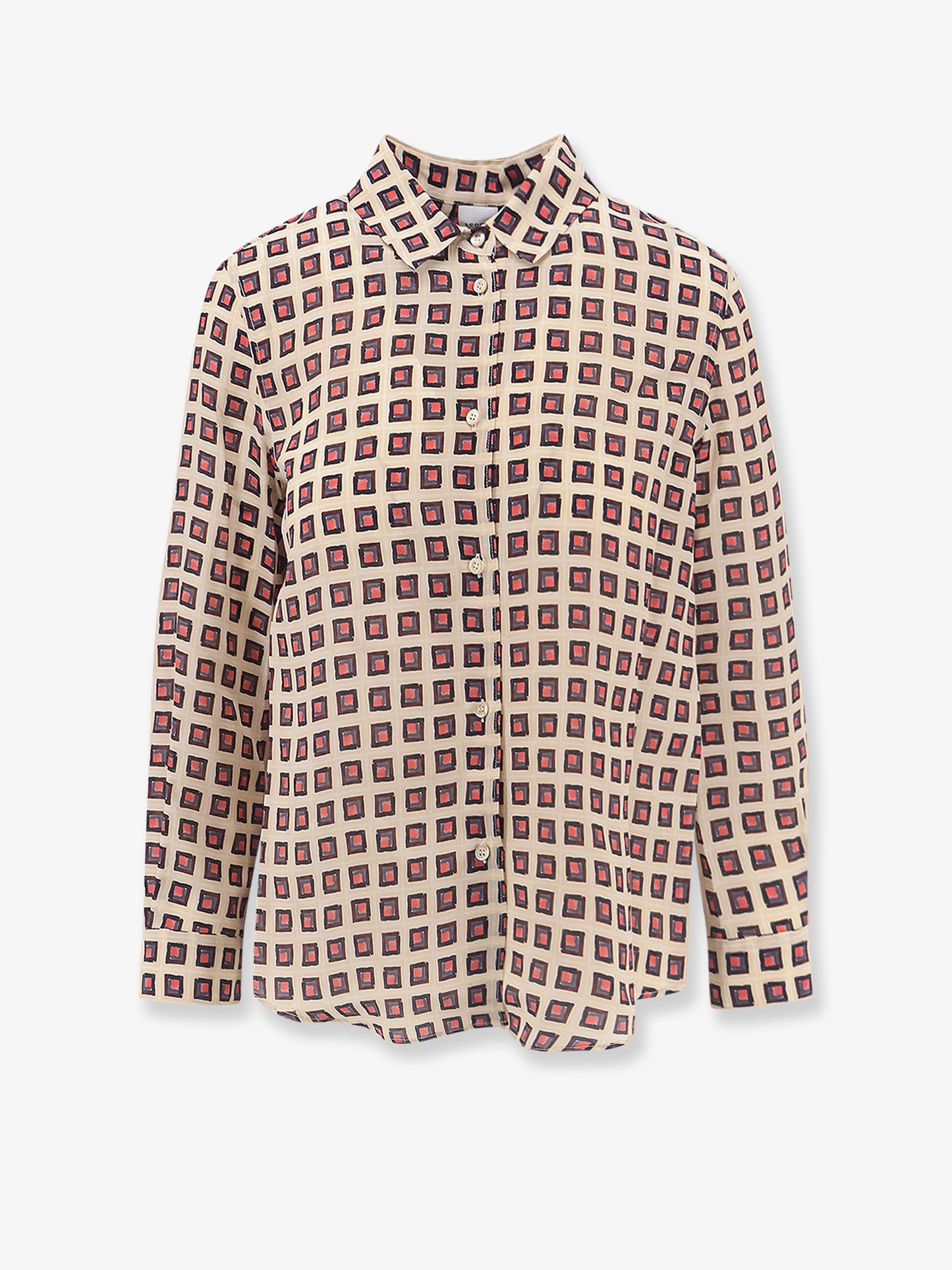 Printed silk shirt