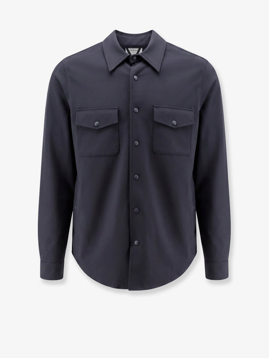 Virgin wool blend shirt/jacket with thermal insulation