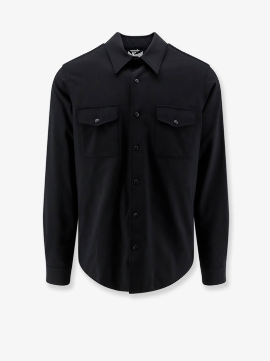 Virgin wool blend shirt/jacket with thermal insulation