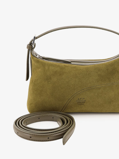 Vadena vegetable suede leather shoulder bag thumbnail