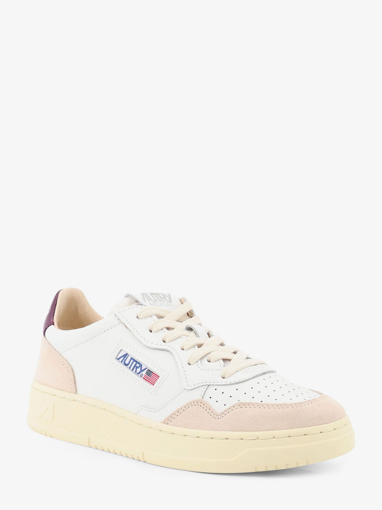 Medalist leather and suede sneakers