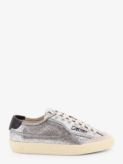 Sneakers Windscape Low in pelle silver thumbnail