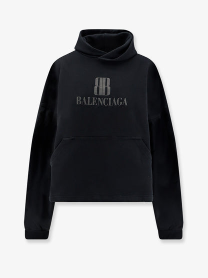 Cropped cotton sweatshirt thumbnail