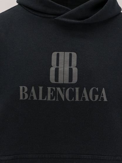 Cropped cotton sweatshirt thumbnail
