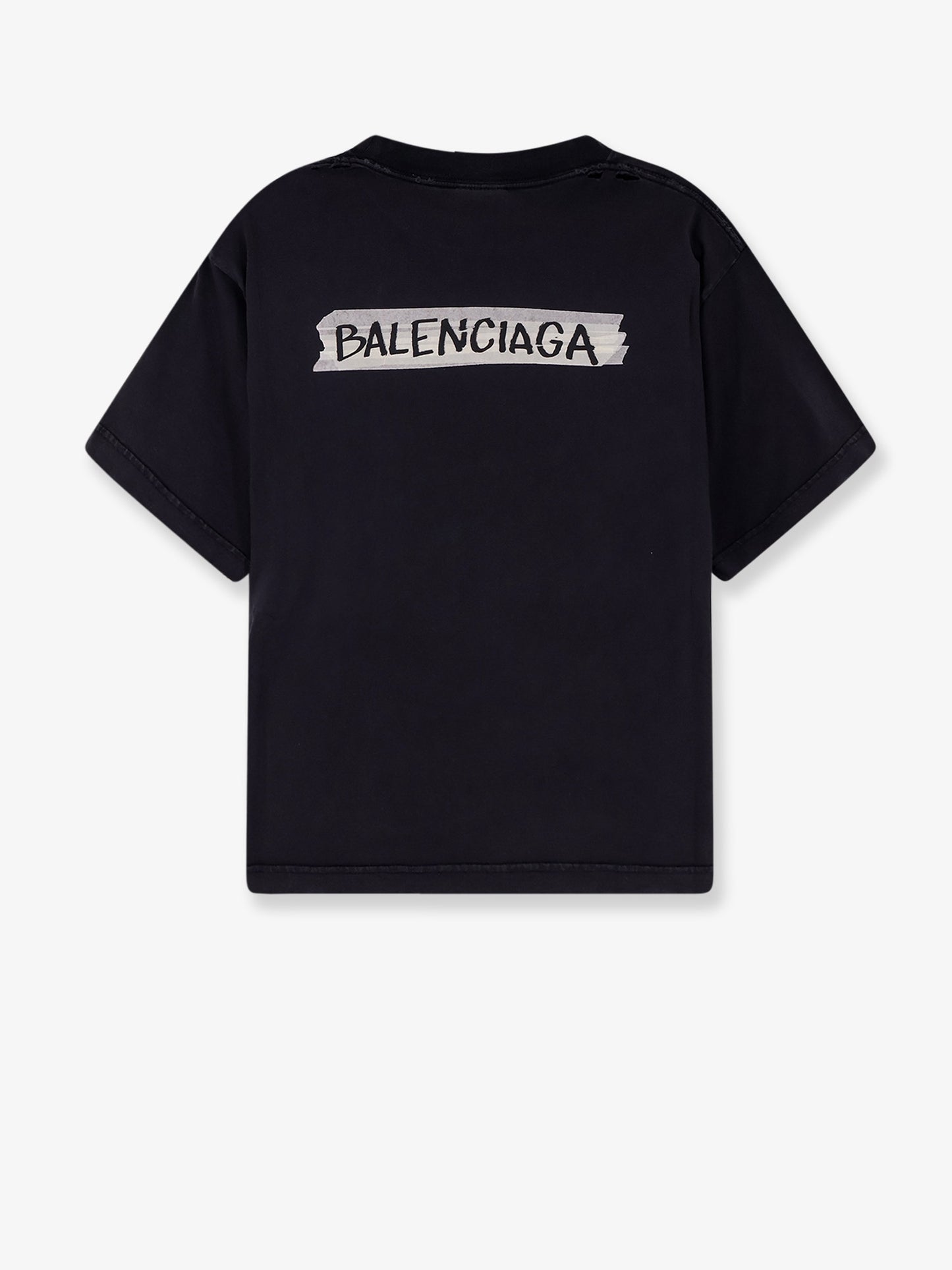 Used effect cotton t-shirt
