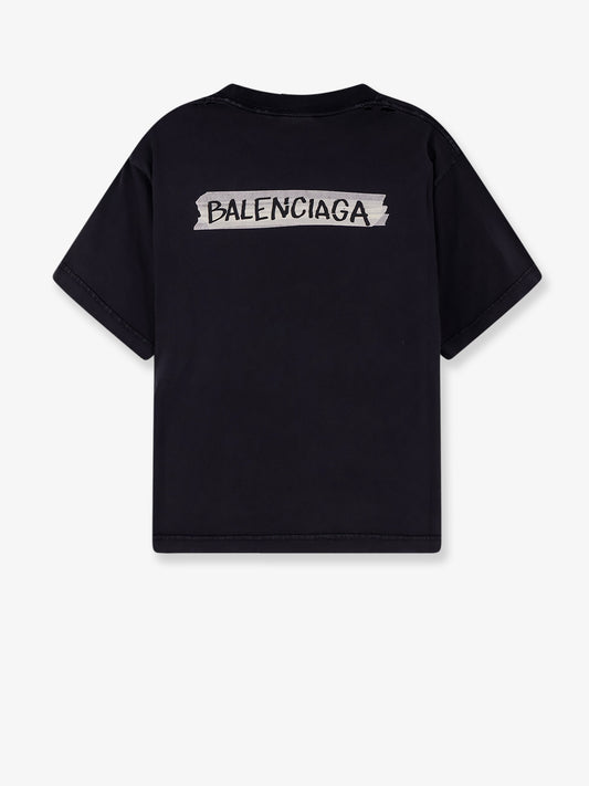 Used effect cotton t-shirt