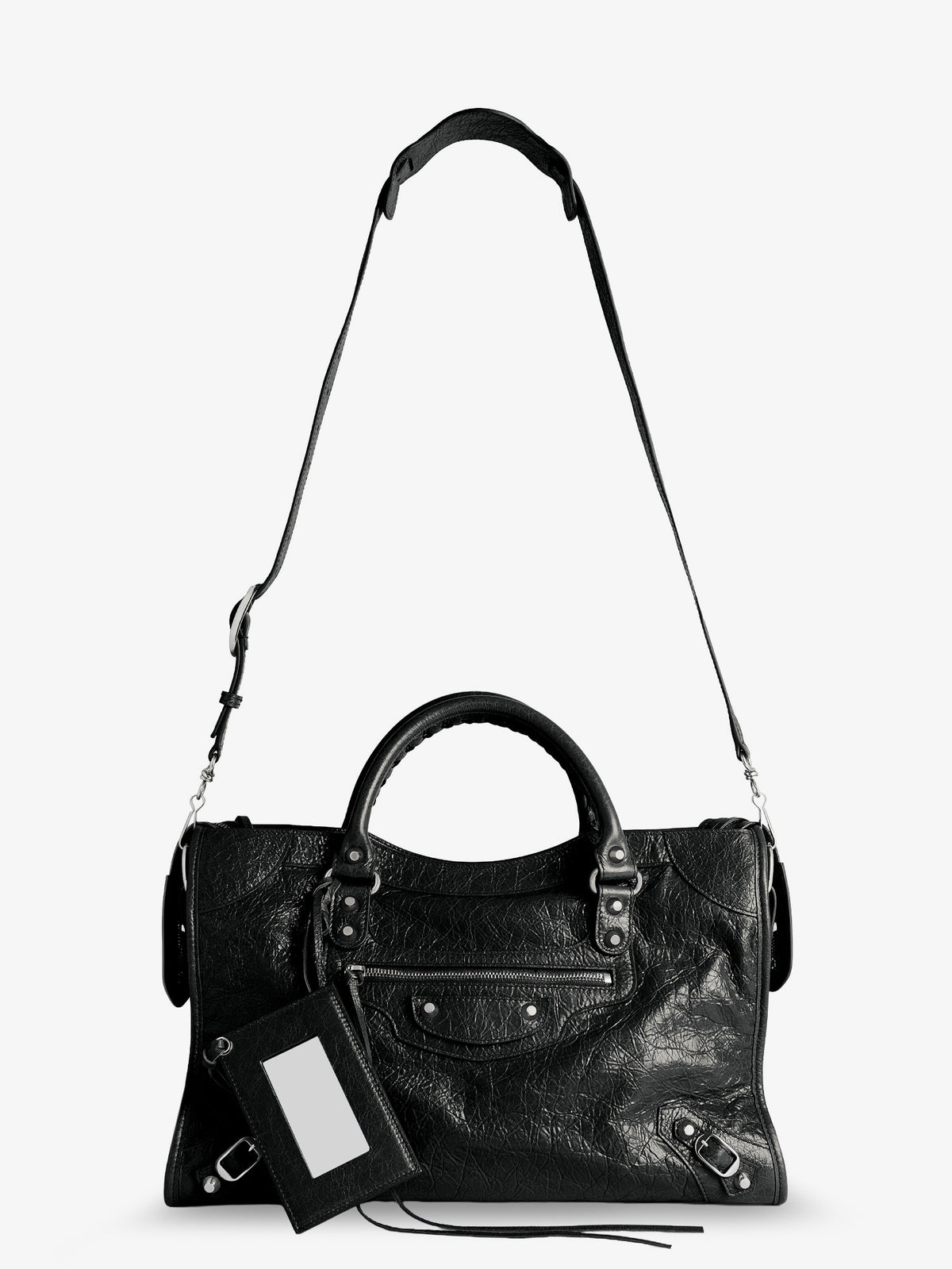 Le City M leather crossbody bag