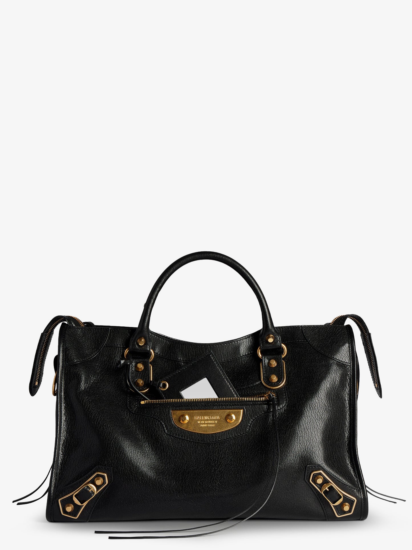 Borsa Le City Uptown in pelle con dettaglio borchie