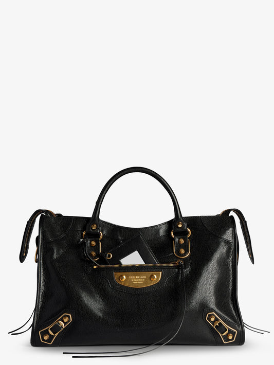 Le City Uptown leather handbag with stud detail