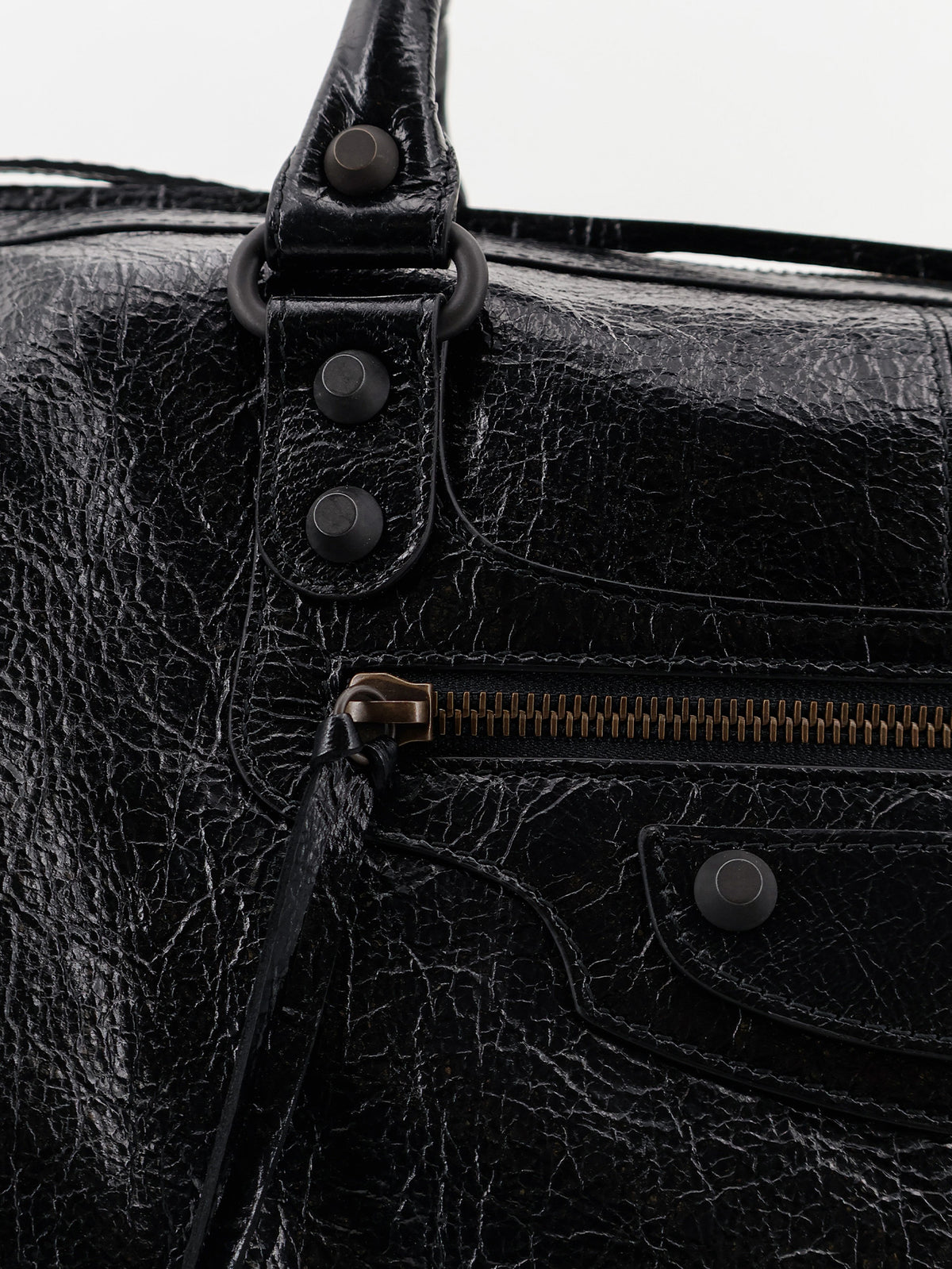 Le City Boston L Leather Handbag
