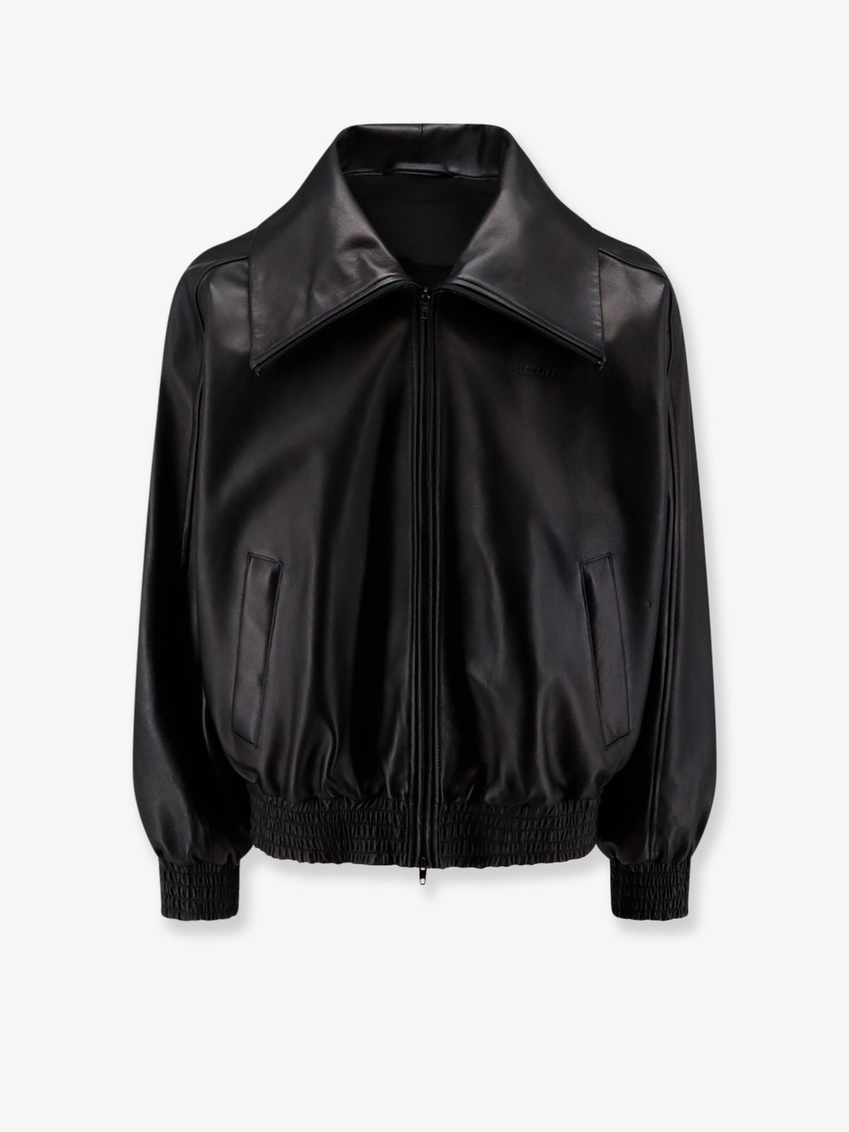 Leather jacket with Logo detail